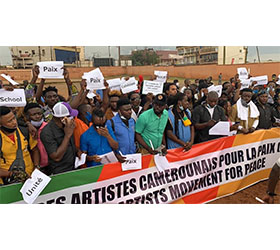 Cameroonian musician artists stand for peace in Cameroon