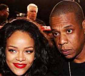 Rihanna aux côtés de Jay-z le temps d’un match de boxe 