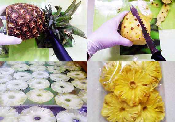 Les chips de fruits faits maison