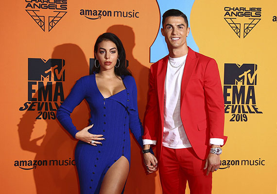 Cristiano Ronaldo et sa fiancée Georgina Rodriguez aux MTV Europe Music Awards