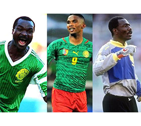 Three Cameroonians in contention for the title of best African player in history