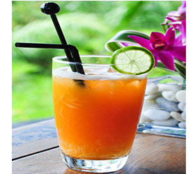 Non-Alcoholic Cocktail: Orange lime relaxer